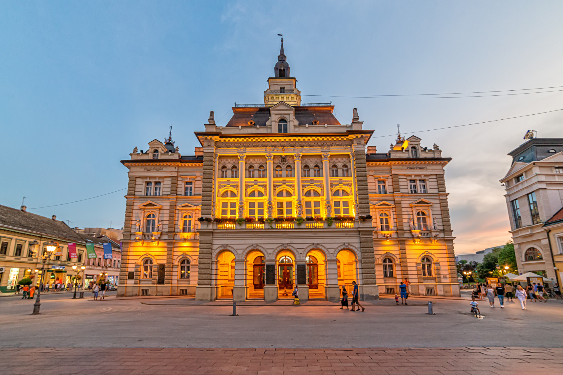 Rathaus am Freiheitsplatz in Novi Sad